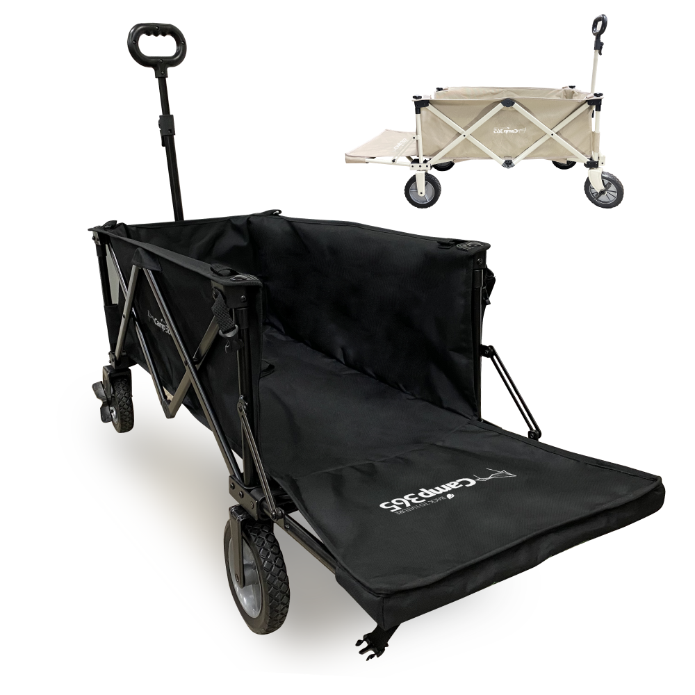 캠프365 파파웨건 스포츠 뒷문개방 얼음 빙어 낚시 캠핑 접이식 손수레 브레이크