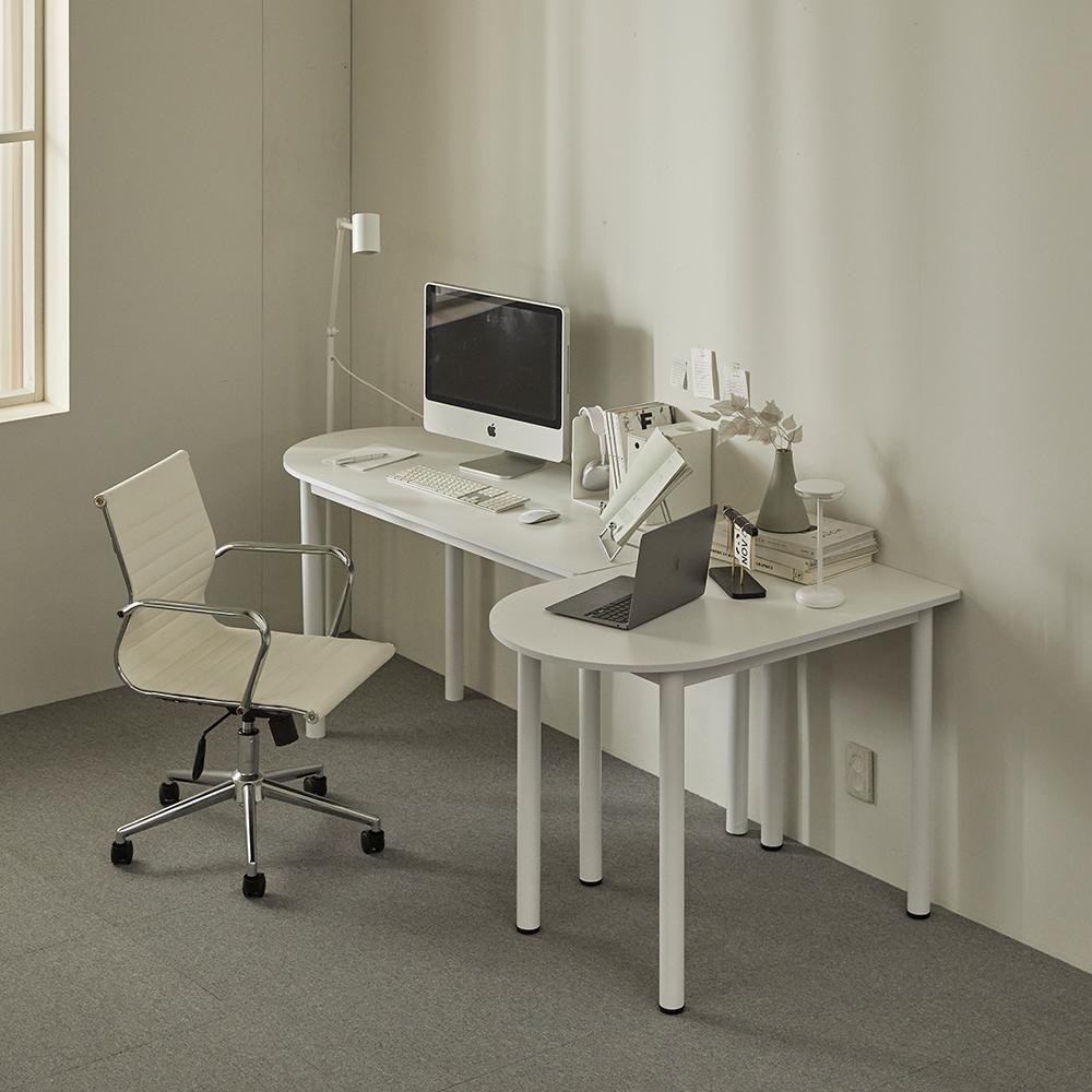 16피스 BMD 카페 테이블 미니 식탁 반원 반타원형 책상