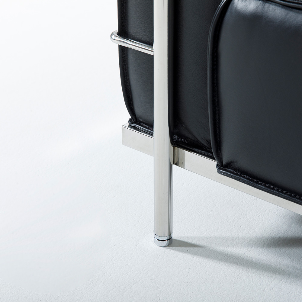 SE0 쉐우드가구 랜스 세미아닐린 이태리 천연통가죽 소파 스탠다드 블랙, 3인용