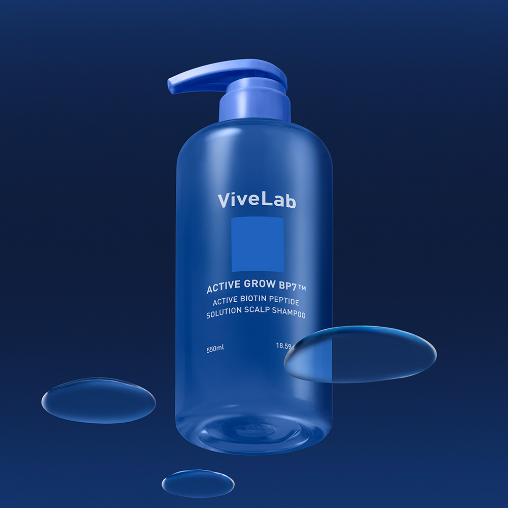 바이브랩 액티브 비오틴 펩타이드 쿨링 파랑 탈모샴푸 550ml, 2개
