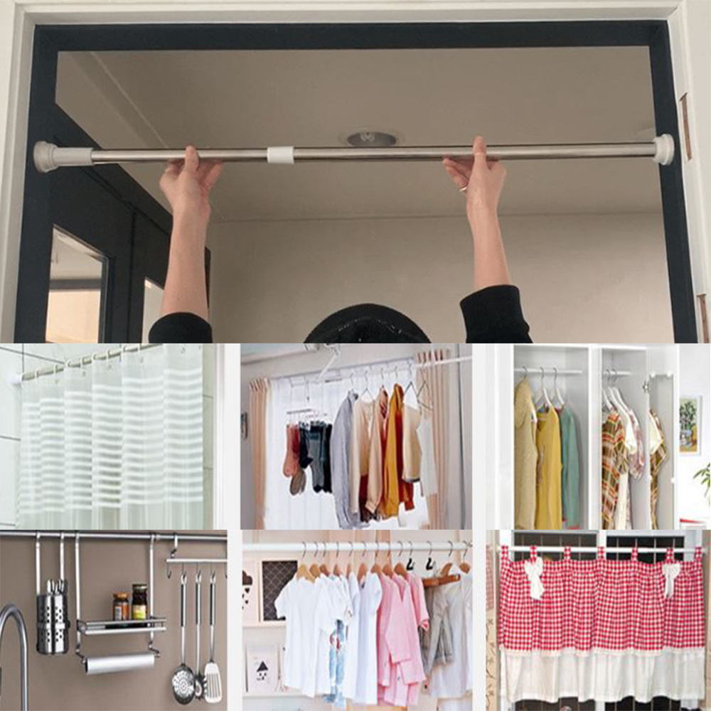 초강력 스프링 압축봉 다용도 거실 커튼 욕실 샤워 옷장 옷걸이