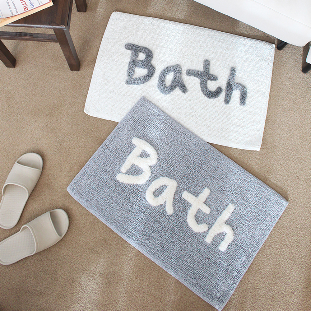 설렘하우스 Bath 욕실 순면 발매트 2color - 상세 이미지 2