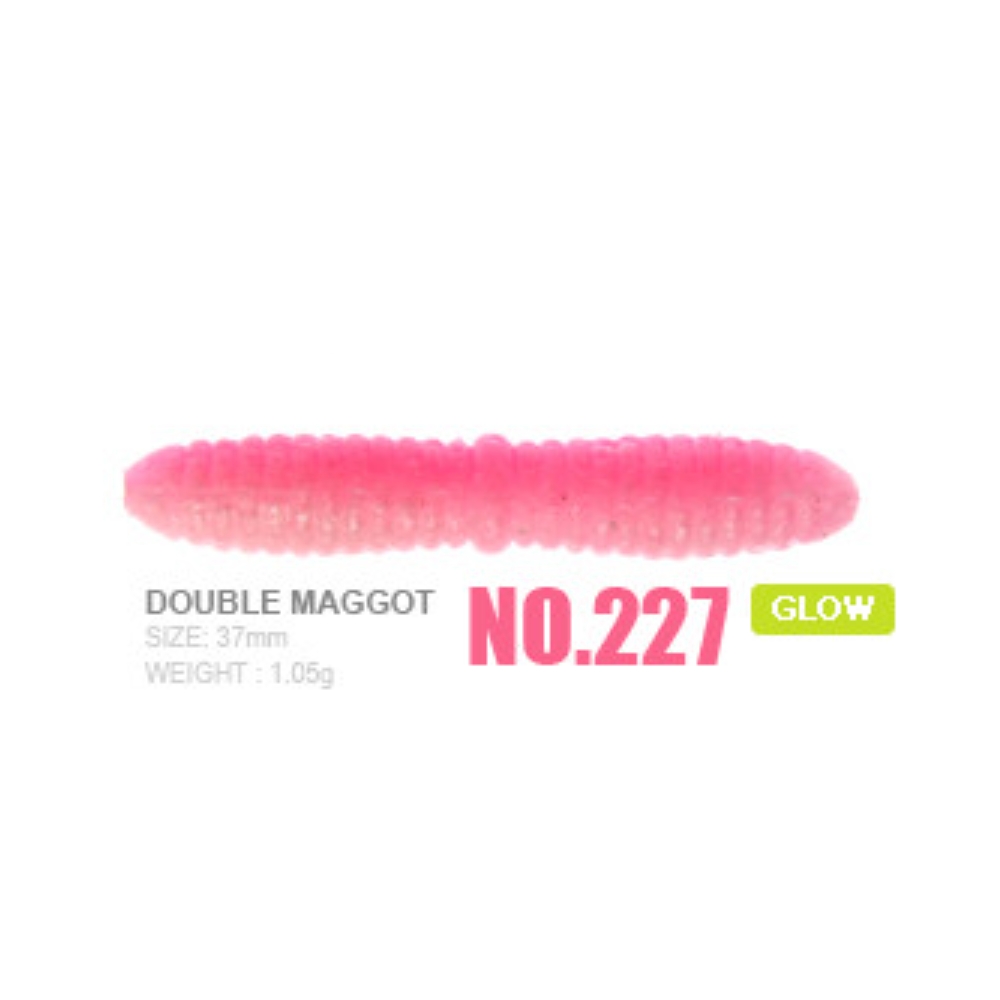 캣츠크로우 더블마고트 송어미끼 꺽지웜 227 핑크차트, 3.8cm(1.5인치) - 상세 이미지 2