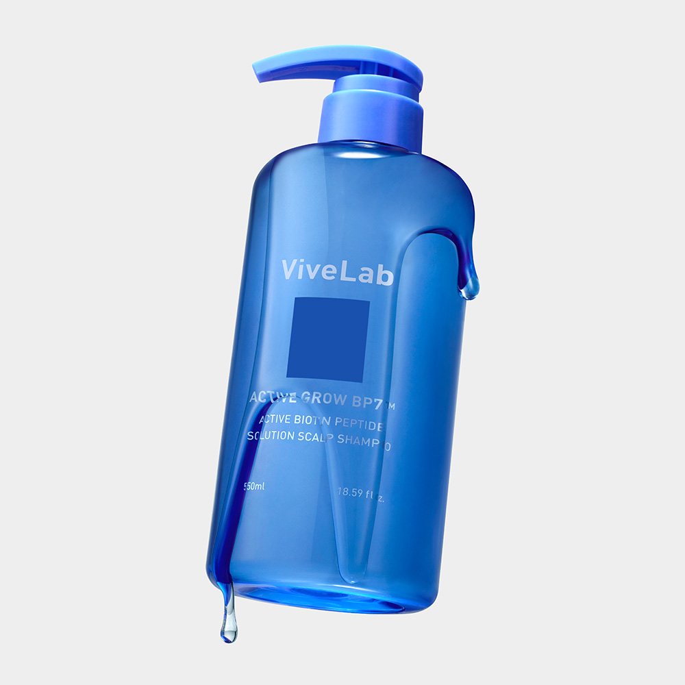 바이브랩 액티브 비오틴 펩타이드 쿨링 파랑 탈모샴푸 550ml, 2개