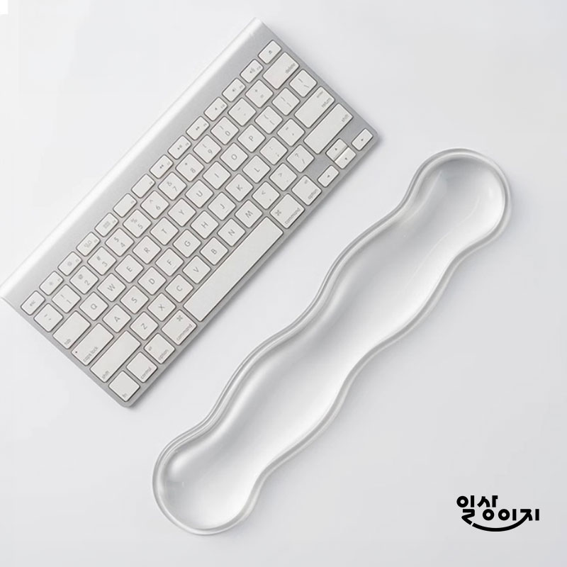 일상이지 투명 팜레스트 키보드 마우스 손목 받침대 실리콘 컴퓨터 손목 보호대 쿠션 패드 - 상세 이미지 3
