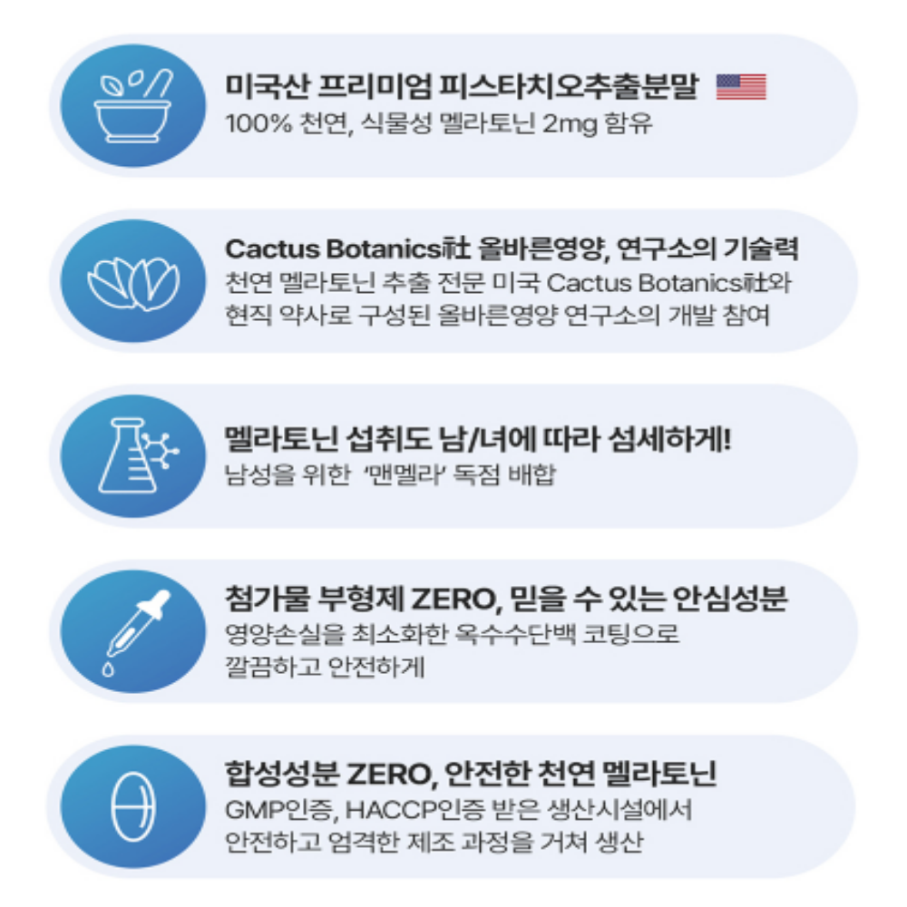 식물성 남성 멜라토닌 트립토판 세로토닌 - 상세 이미지 2