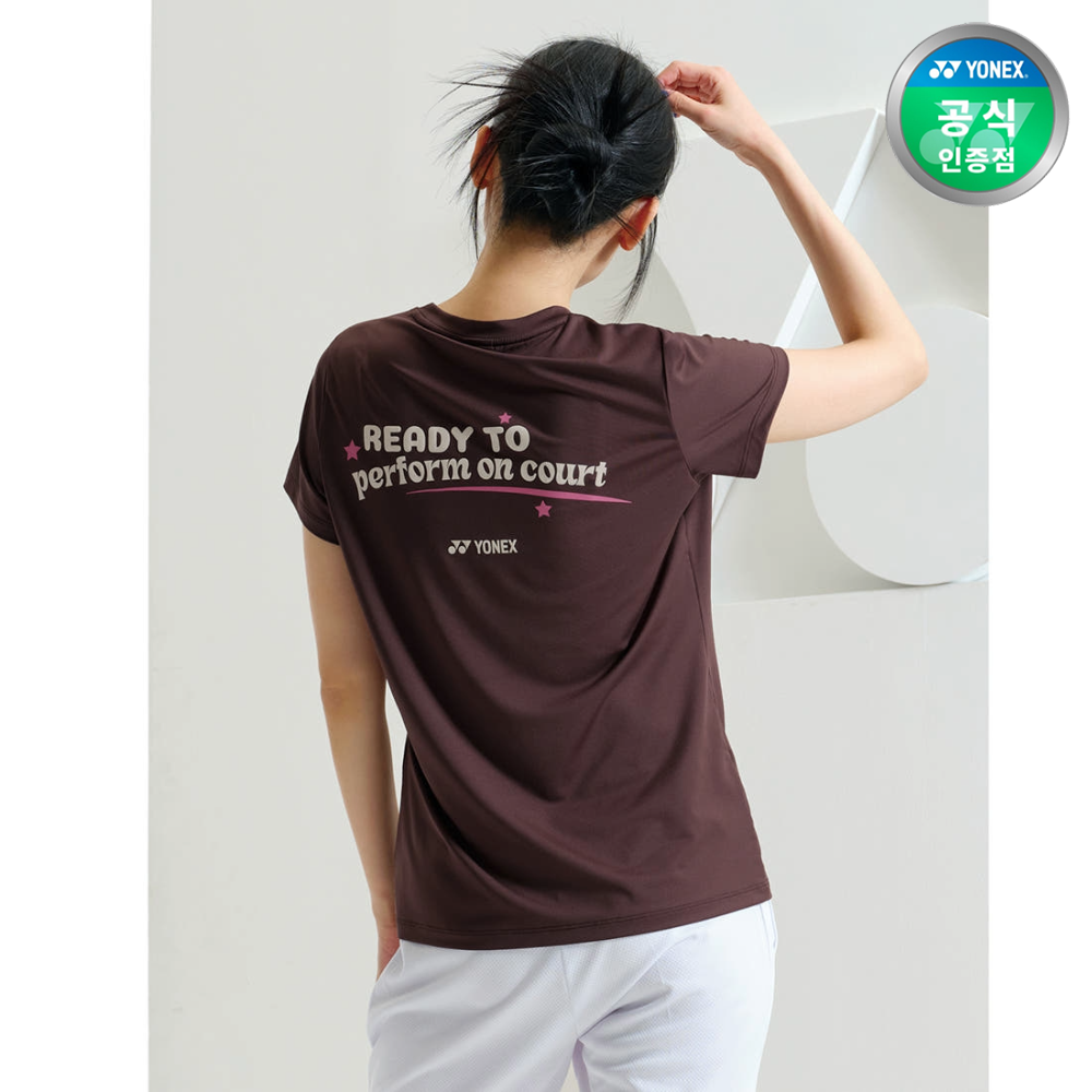 요넥스 249TR012F 배드민턴 의류 반팔 티셔츠 여성 기획 운동복 24FW - 메인 이미지