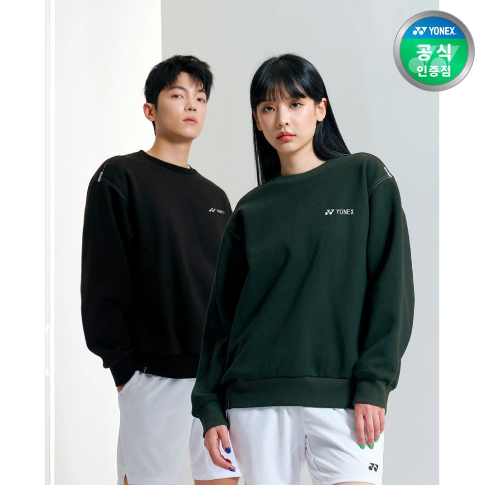 요넥스 243TL002U 배드민턴 긴팔 맨투맨 티셔츠 남녀공용 24FW - 상품 이미지