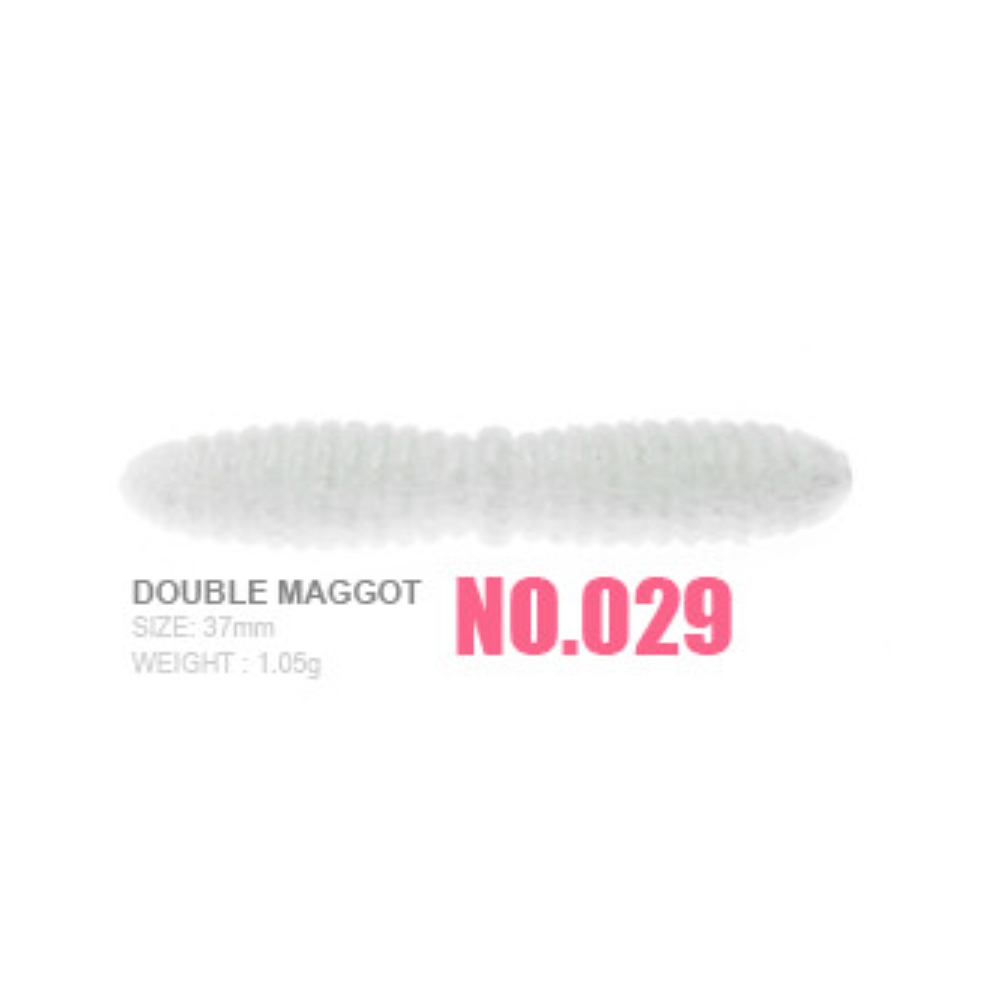 캣츠크로우 더블마고트 송어미끼 꺽지웜 029 펄 실버, 3.8cm(1.5인치) - 상세 이미지 2
