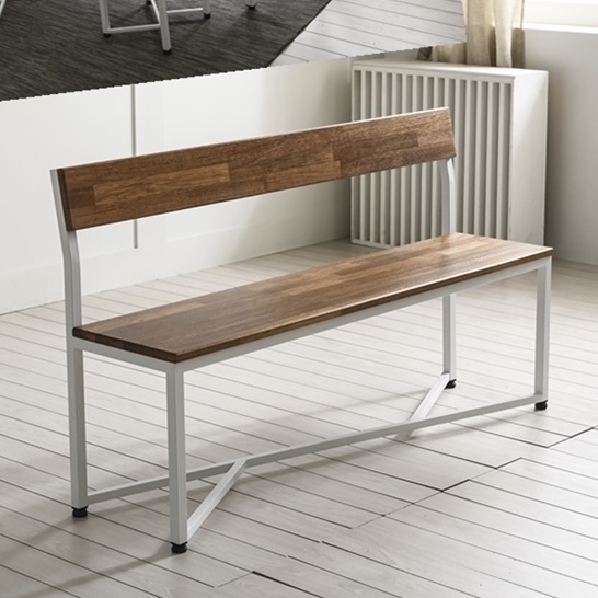 등받이 벤치 일자의자 원목 긴의자 장의자 2인용 식탁