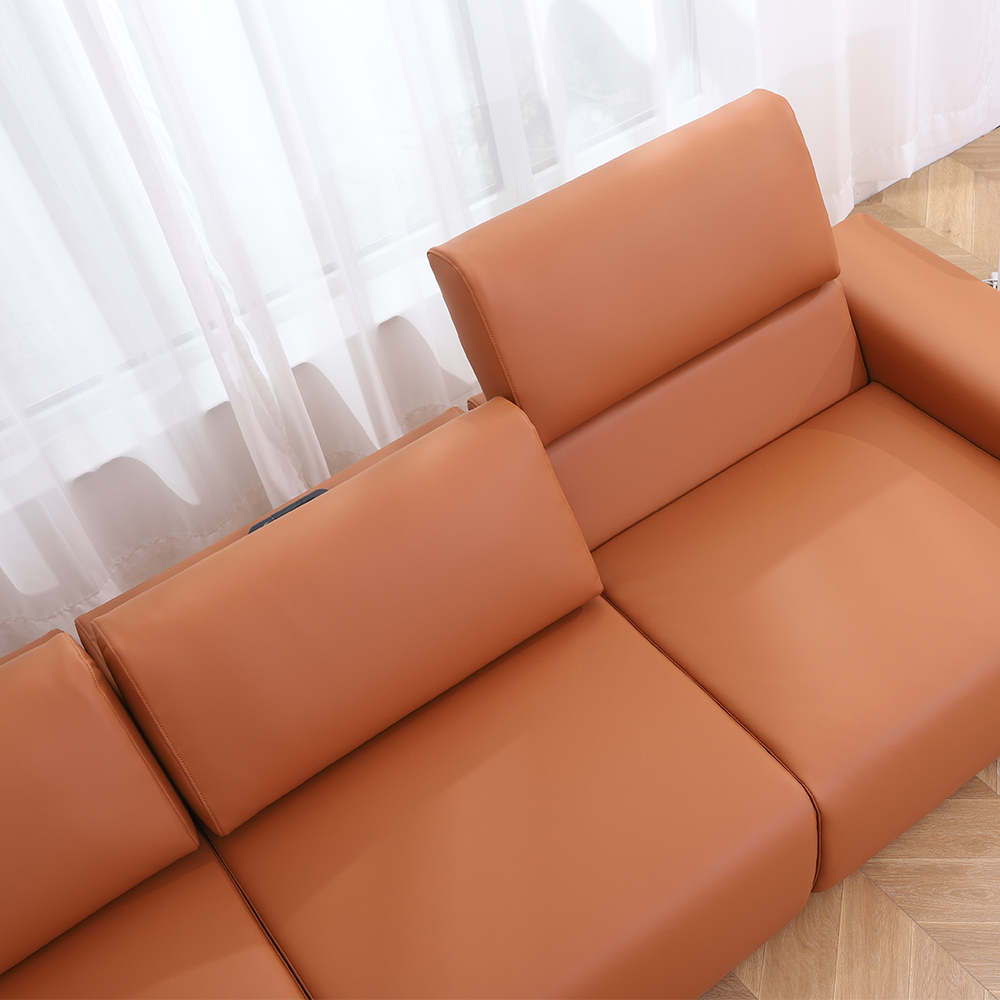 모던홈즈 천연소가죽 리프트업 스윙 모듈 소파