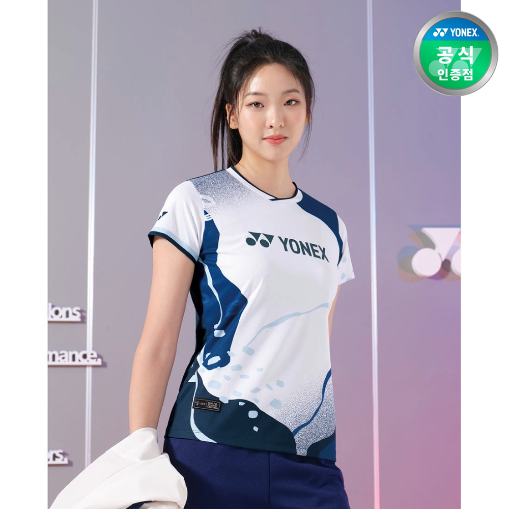 요넥스 243TS030F 배드민턴 반팔 티셔츠 여성 운동복 2024FW - 메인 이미지