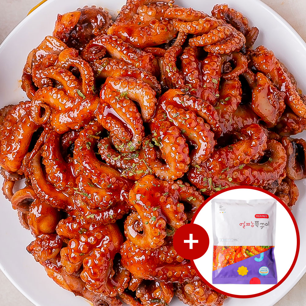 100만팩 판매 쭈꾸미볶음 500g 캠핑 요리 집들이음식 부산 얼짱쭈꾸미 주꾸미볶음