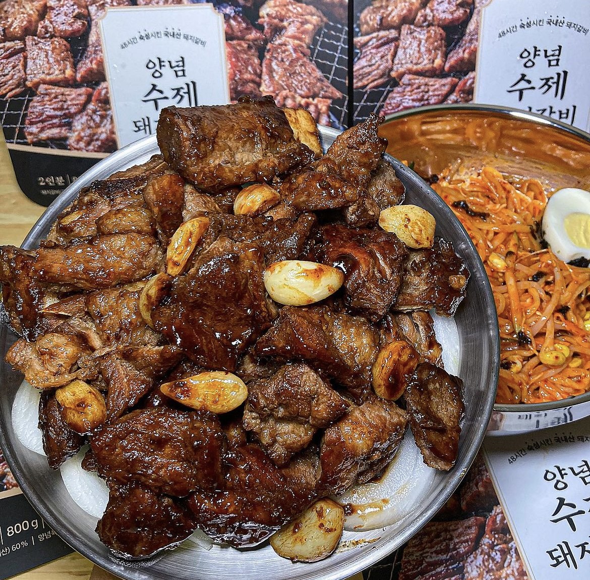 일품나라 양념 수제 돼지갈비 800g 1팩 2팩 - 상세 이미지 3