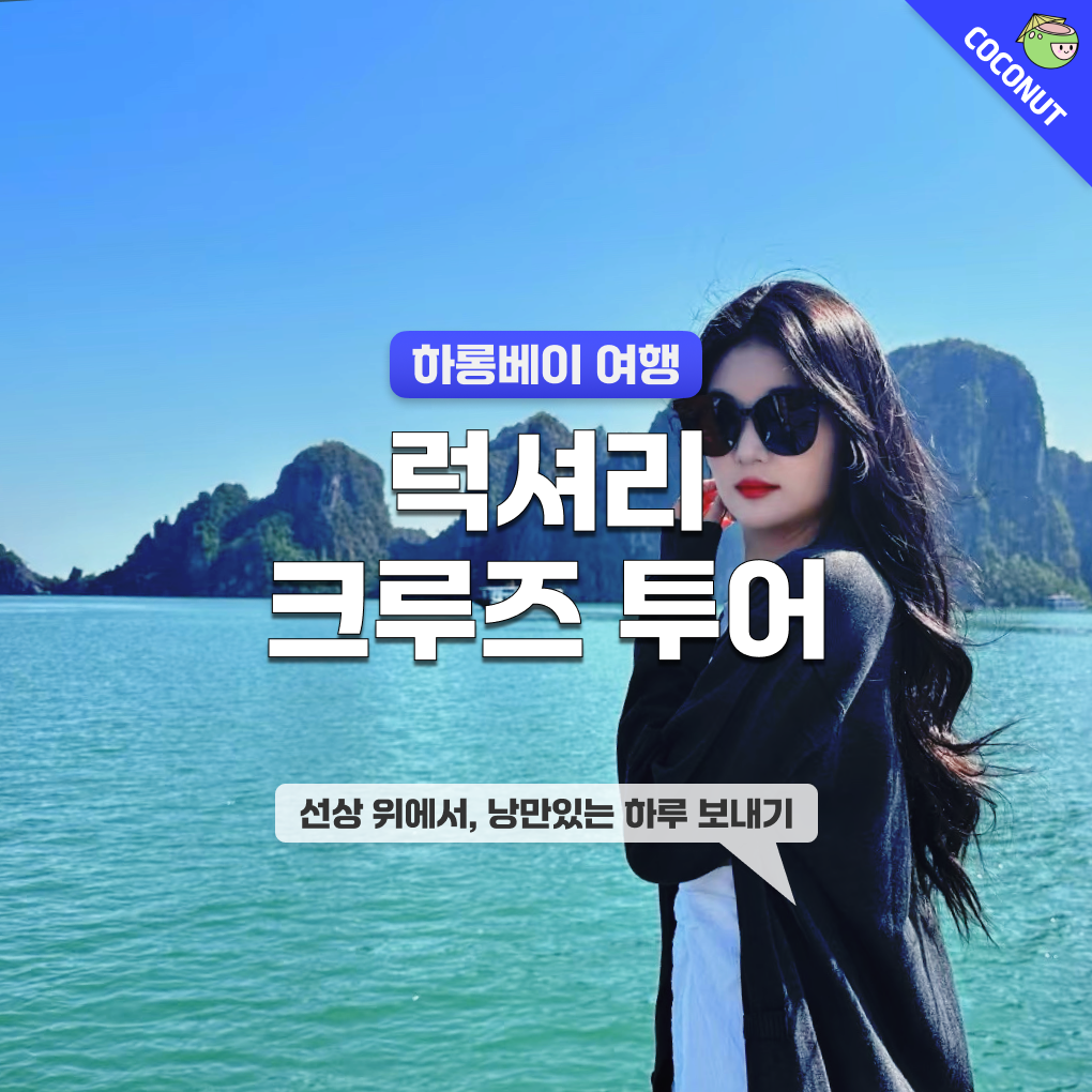 [5성급 원데이] 하롱베이 헤라클레스 크루즈 일일 투어 하노이/하롱베이 출발