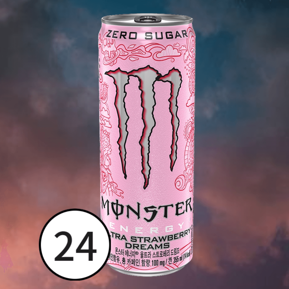 몬스터 에너지 울트라 스트로베리 드림즈 355ml 24캔 : 알랑스토리지