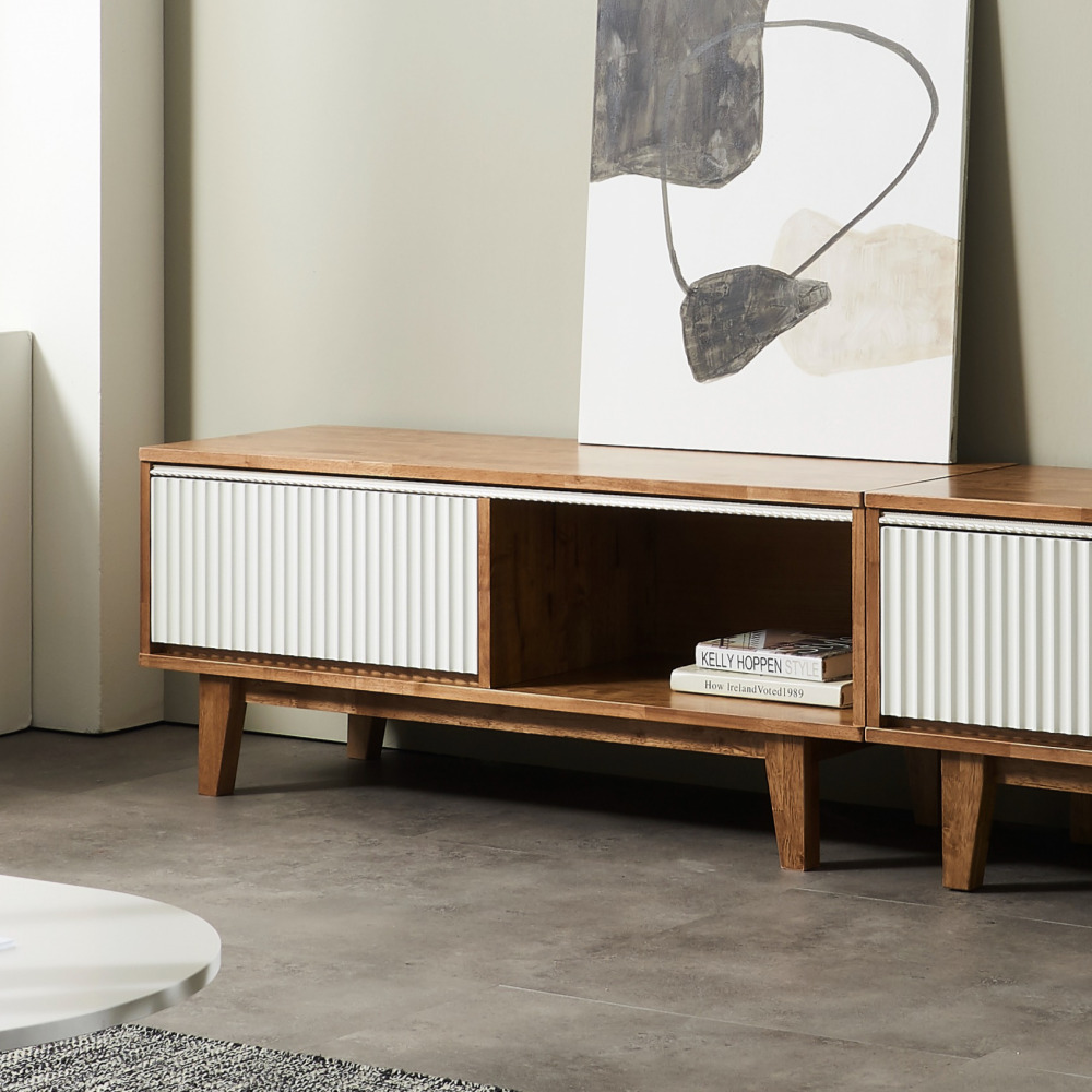 원목 템바보드거실장 1200 비디오