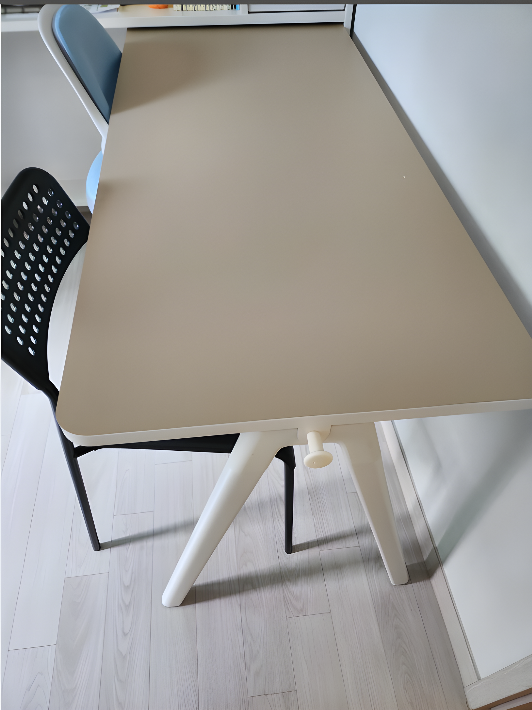 호환 꼬꼬미 양면 방수 인조가죽 책상매트 일룸 로이다리형 1160x740 스노우화이트