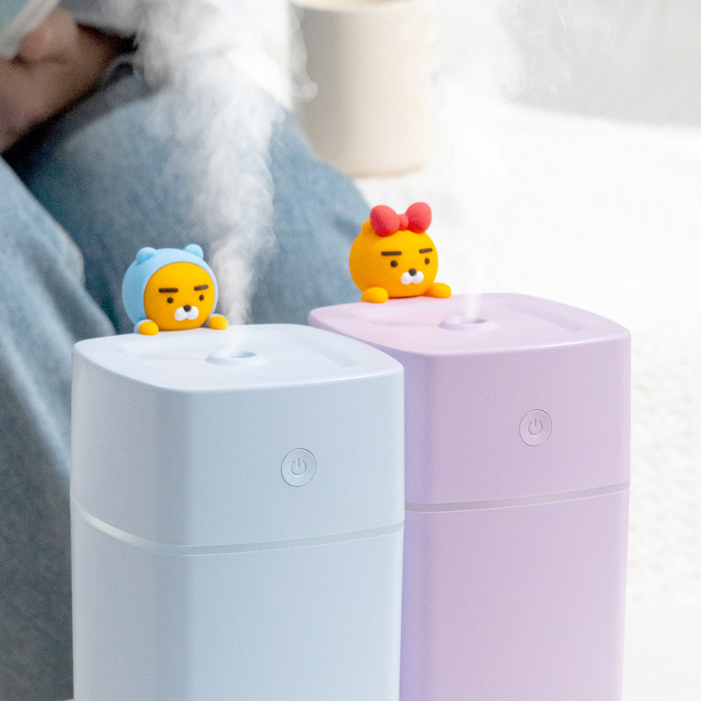 카카오프렌즈 베이직 데일리 LED 무드등 대용량 가습기 500ml 춘식 핑크 이미지 4