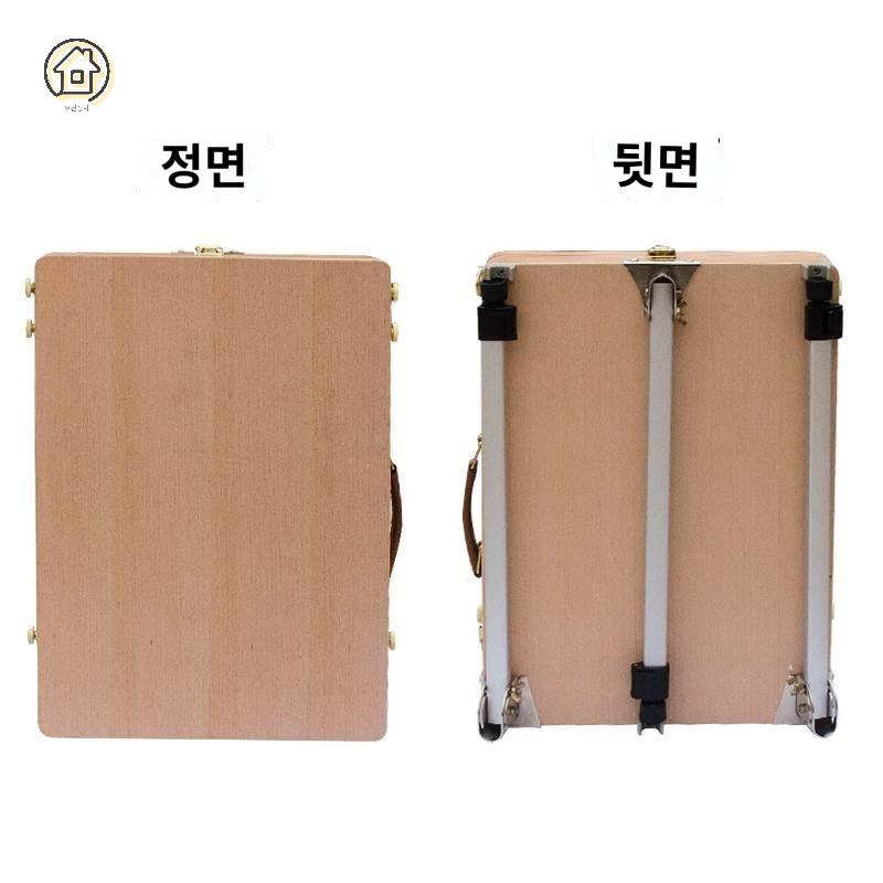 유화테이블 그림 나무가방 스케치보드 페이스페인팅 휴대용 상자 작업대 - 상세 이미지 3