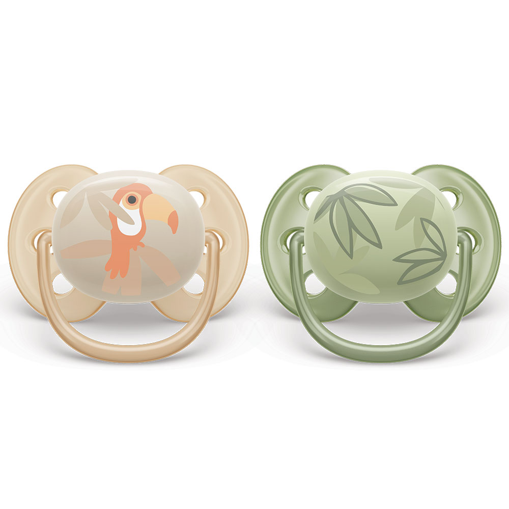 2P+2P 필립스아벤트 국민쪽쪽이 울트라 소프트 신생아 공갈 젖꼭지 (케이스 포함)