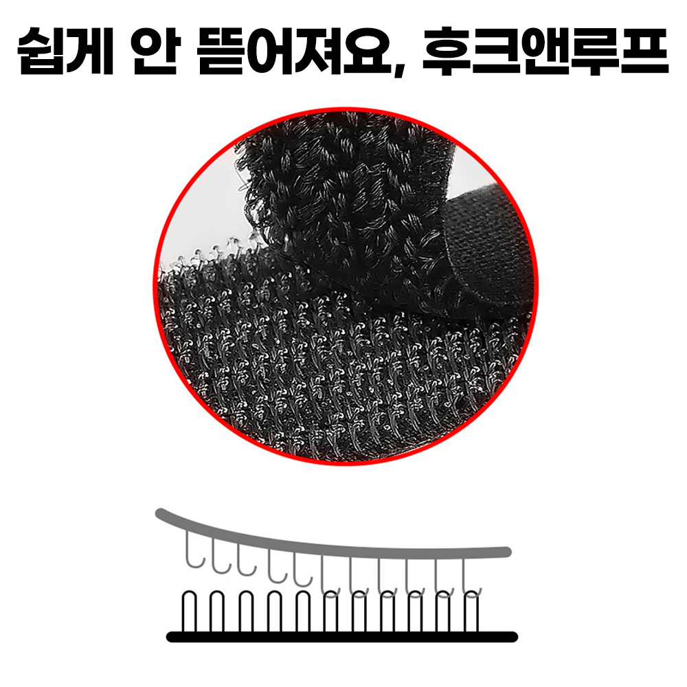 얼띵스 3M 전선 정리 찍찍이 테이프 벽 고정 클립 매직 케이블 타이 후크 루프 홀더 소형 - 상세 이미지 5