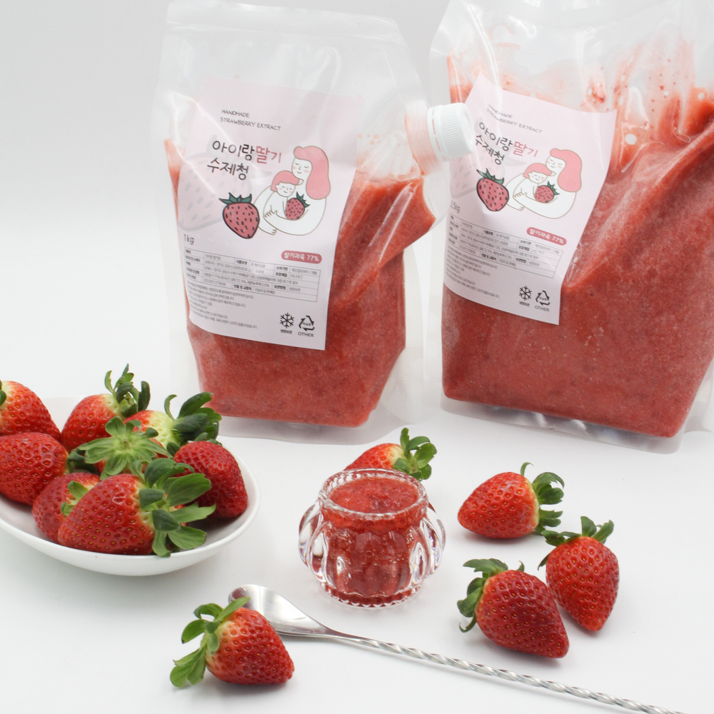 아이랑 수제 딸기청 과일라떼 수제청 카페 1kg 2.5kg - 상세 이미지 3