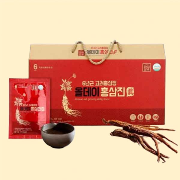 와이지유통 한국삼 6년근 고려홍삼정 올데이 홍삼진 50ml x 30포 : 와이지유통