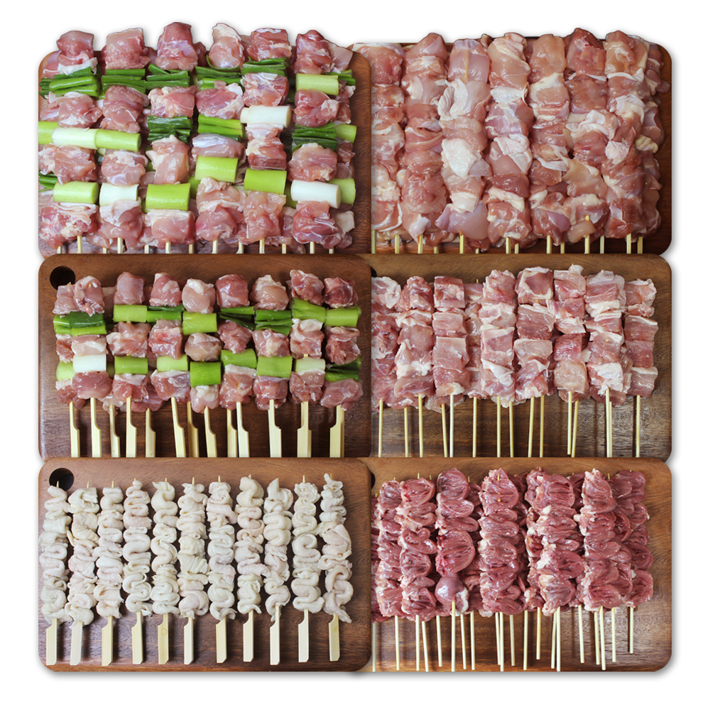 대용량 업소용 닭꼬치 골라담기 왕꼬치 순살 파닭 염통 닭껍질 가죽 캠핑 안주 음식 바베큐 구이