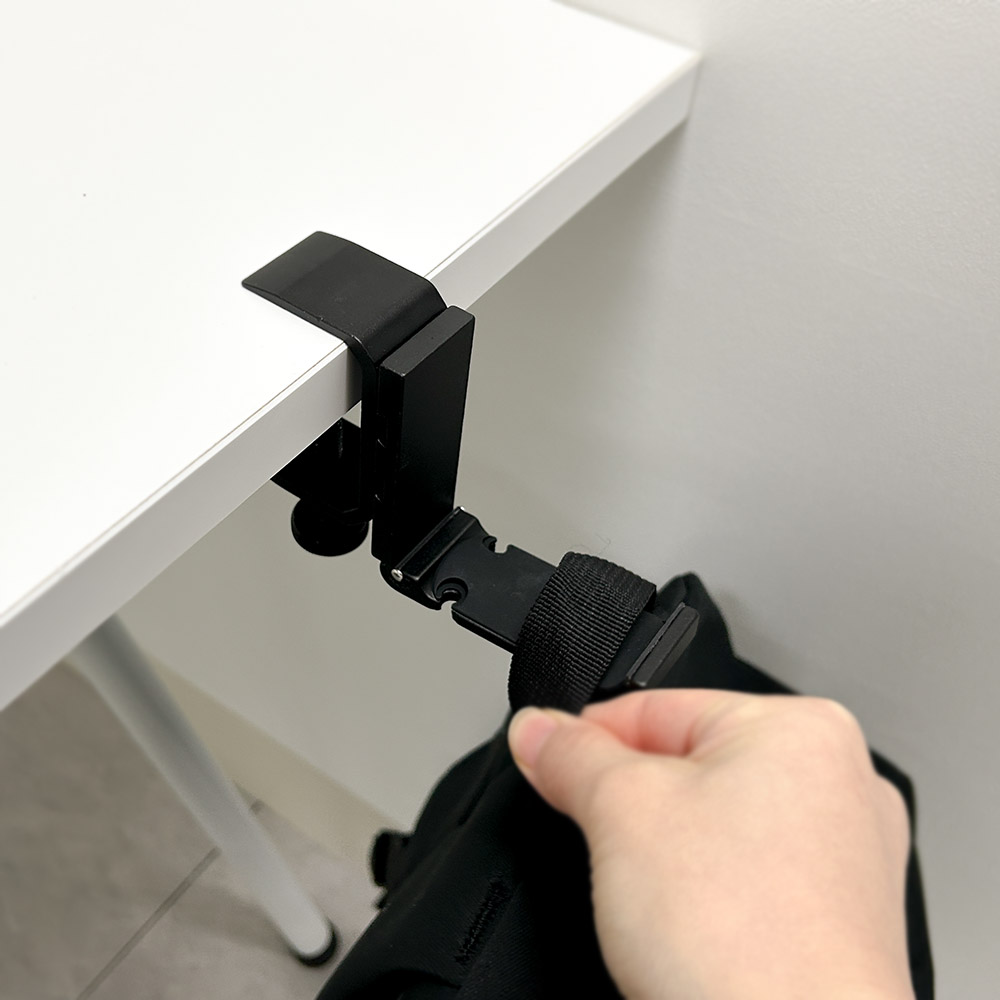 책상고리 사무실 테이블 가방걸이 휴대용 가방 정리행거 거치대