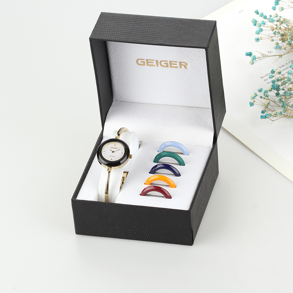가이거 여성 비비드 체인져블 워치 GE1258/GE1220 추가베젤 5종 증정