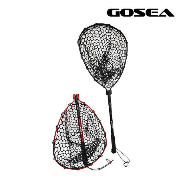GOSEA 접이식 실리콘 뜰채 95 경량 휴대용 낚시 원터치 랜딩넷 GSF-N1 - 상품 이미지