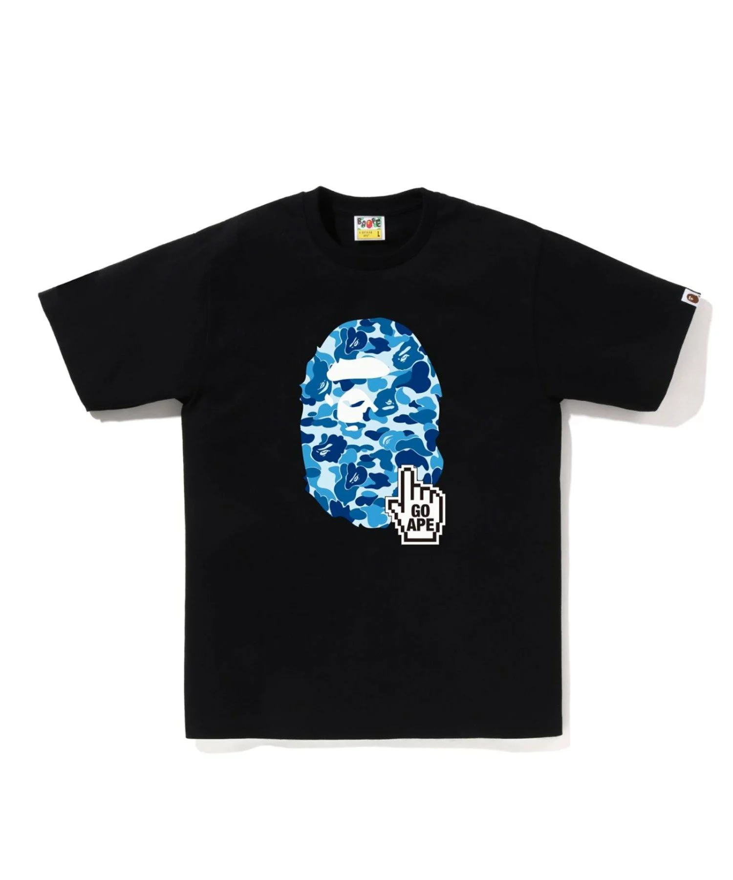베이프 BAPE 퍼스트 카모 텍스트 바이 베이싱 에이프 반팔 티셔츠 6컬러 - 상품 이미지