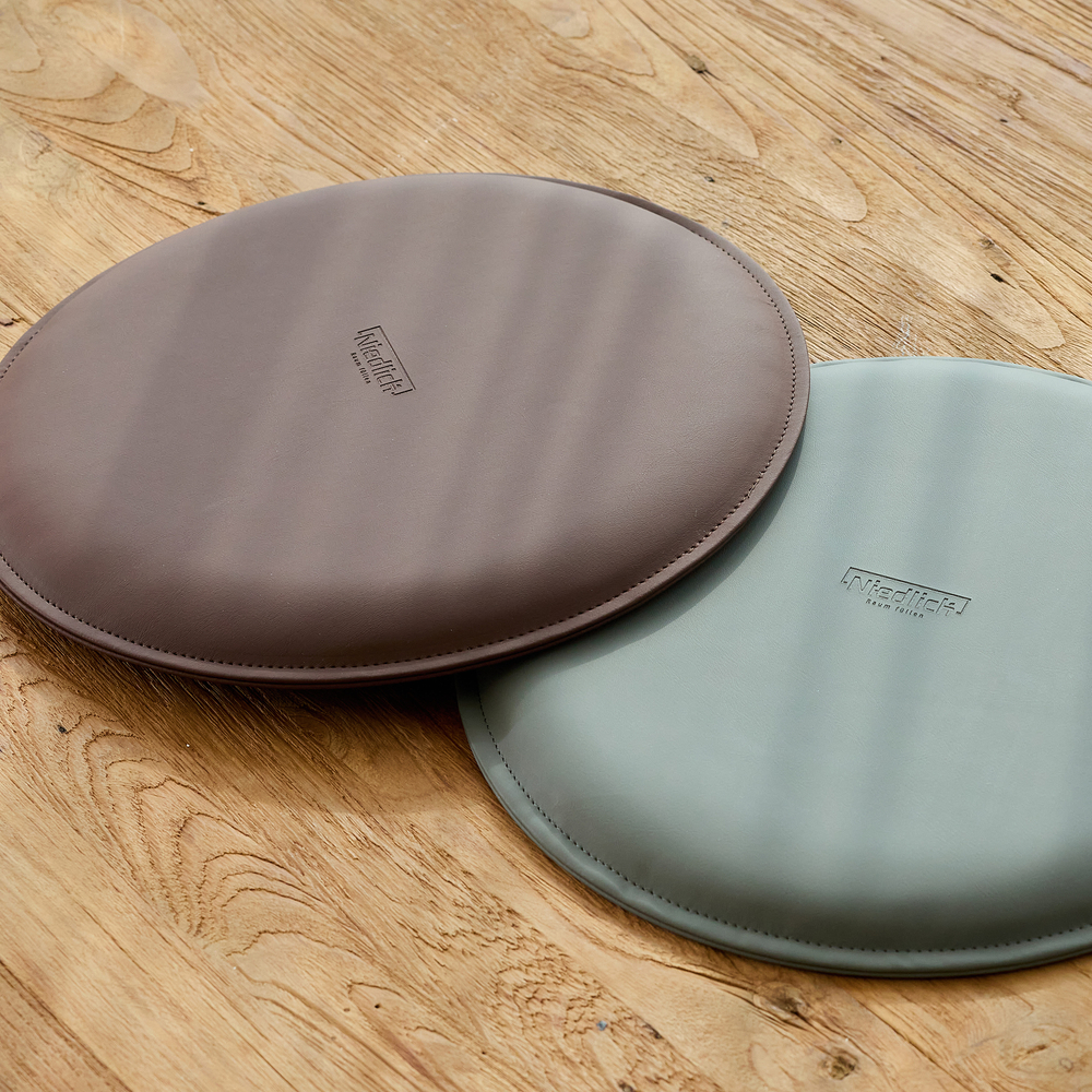 니뜰리히 의자방석 가죽 식탁 벤치 원형 두꺼운 35cm