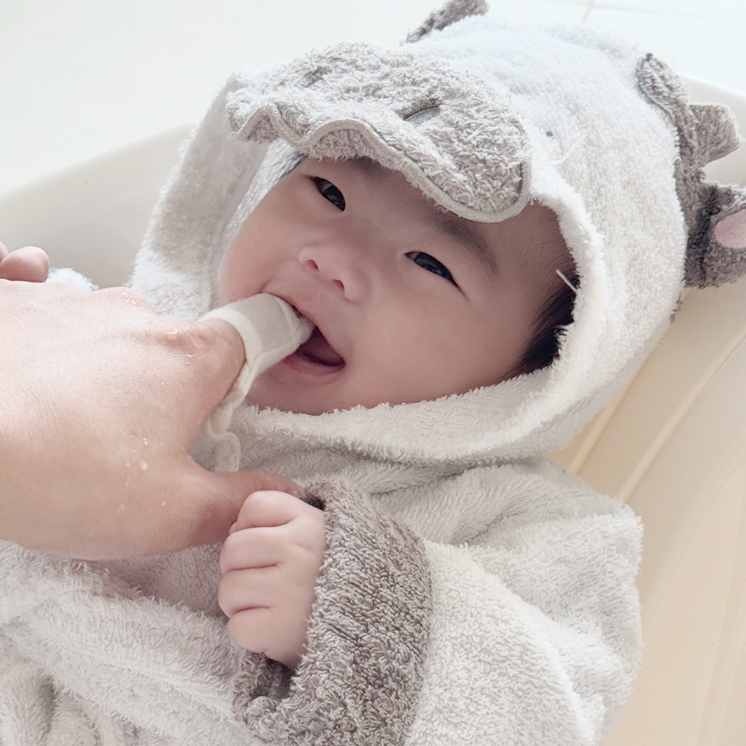 베이비소풍 밤부 거즈 손가락 칫솔 / 아기 구강 청결 케어 양치 유기농 밤부