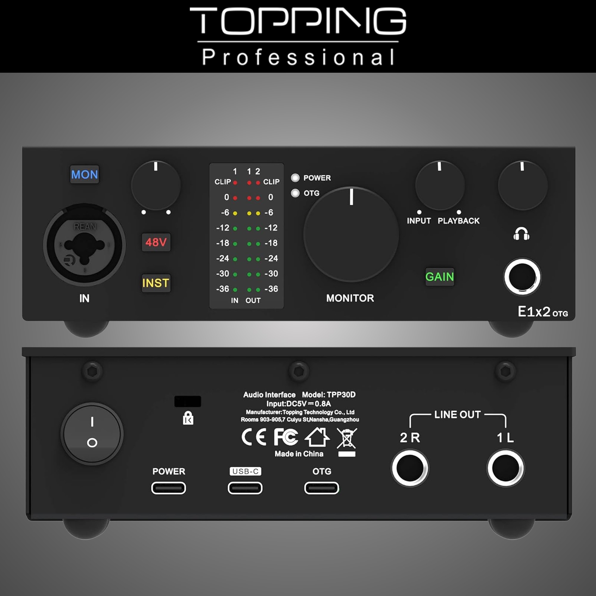 토핑 TOPPING E1X2 OTG USB 오디오 인터페이스 정식수입제품 - 상세 이미지 2