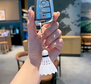 배드민턴 셔틀콕 키링 키홀더 스포츠 취미 굿즈 기념품 열쇠고리 선물용 악세사리 부자재 이미지 7