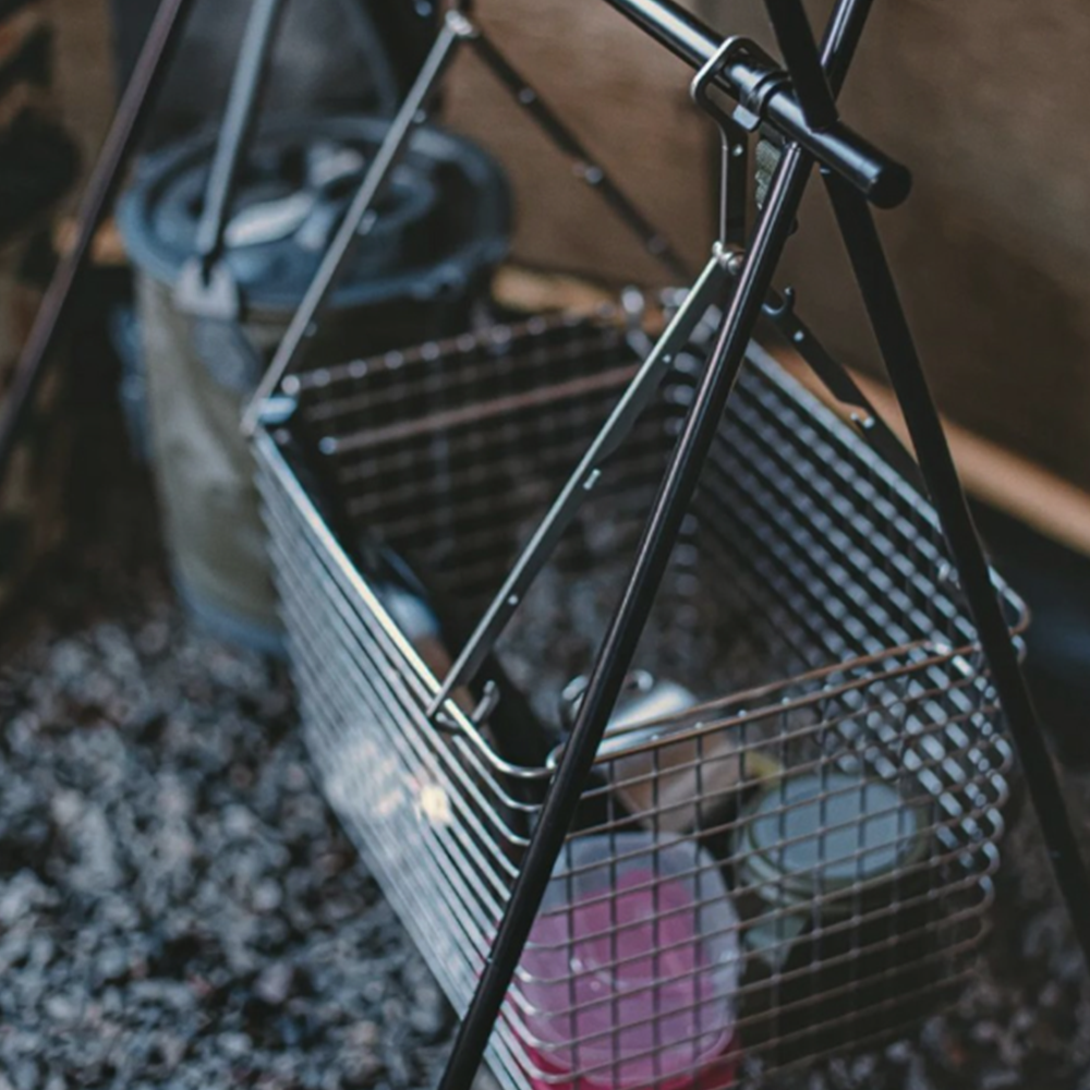 키녹스 캠핑 바스켓 스텐 행어 옷걸이 2개 1세트 보관가방포함 접이식 휴대용