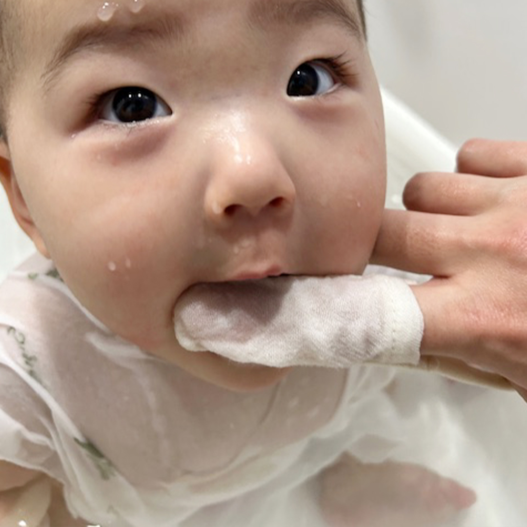 베이비소풍 밤부 거즈 손가락 칫솔 / 아기 구강 청결 케어 양치 유기농 밤부