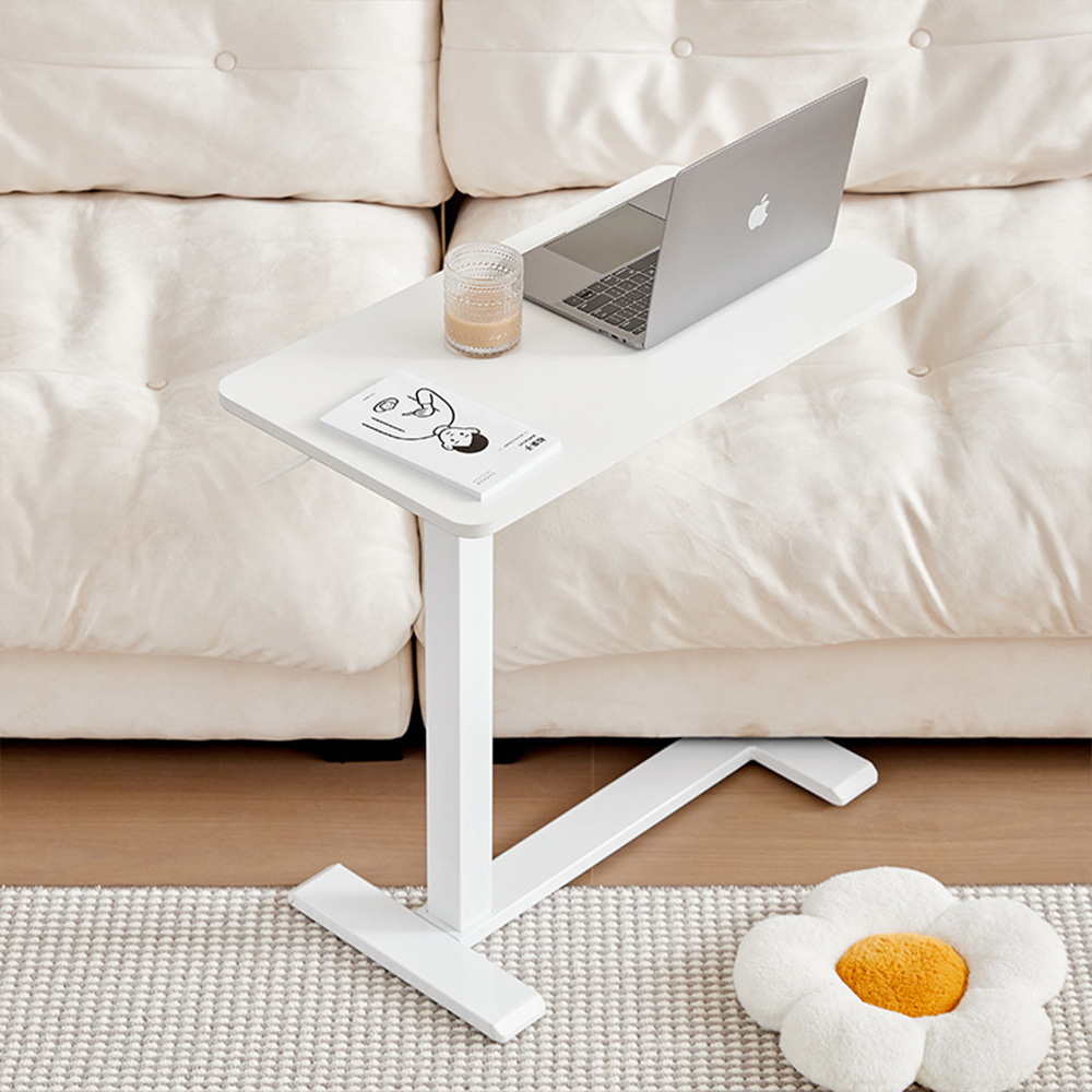 유압식 높이조절 사이드테이블 이동식테이블 보조책상 쇼파협탁