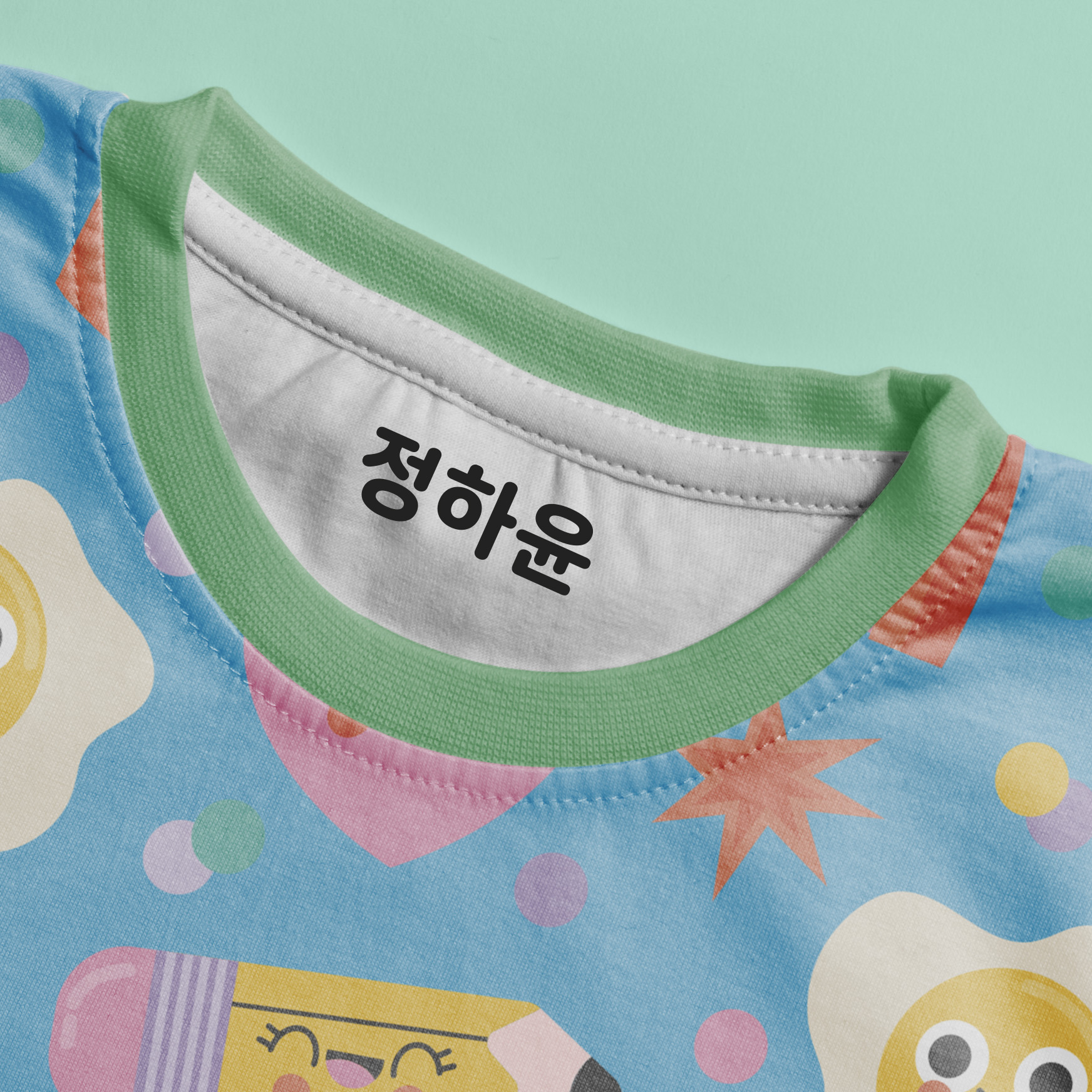 갓핸즈 의류 네임 스티커 다리미용 열전사 컷팅 방수 이미지 8
