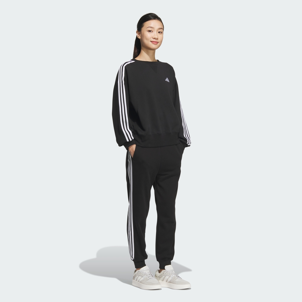 [아디다스 공식] 에센셜+ 3S 프렌치 테리 테이퍼드 팬츠 JW4491 - 상세 이미지 3