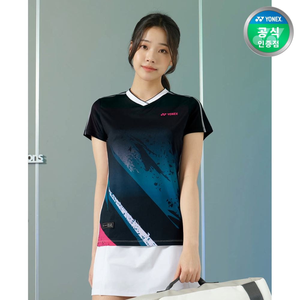 요넥스 243TS012F 배드민턴 반팔 티셔츠 여성 운동복 2024FW - 상품 이미지