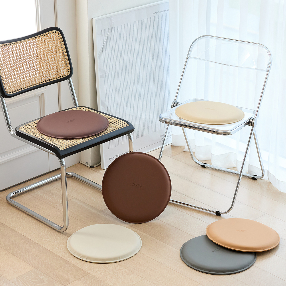 니뜰리히 의자방석 가죽 식탁 벤치 원형 두꺼운 35cm