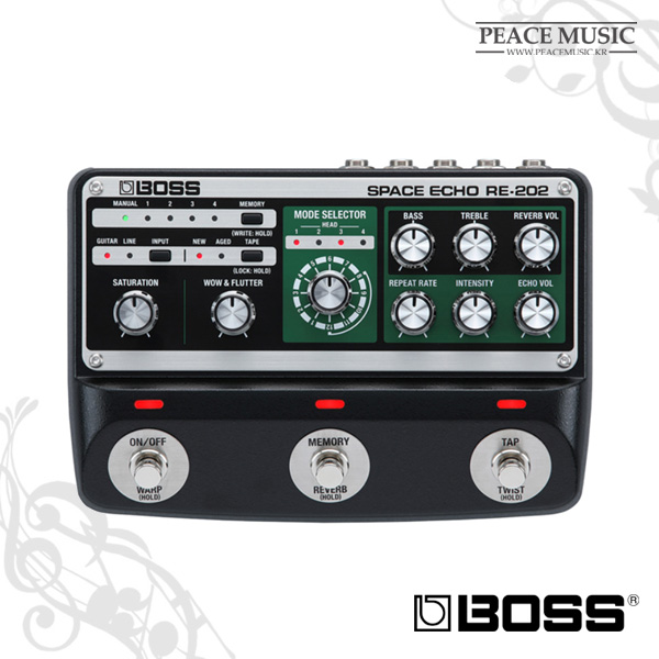 보스 기타 이펙터 RE-202 스페이스 에코 BOSS RE202 Space Echo 딜레이 : 주식회사 피스뮤직