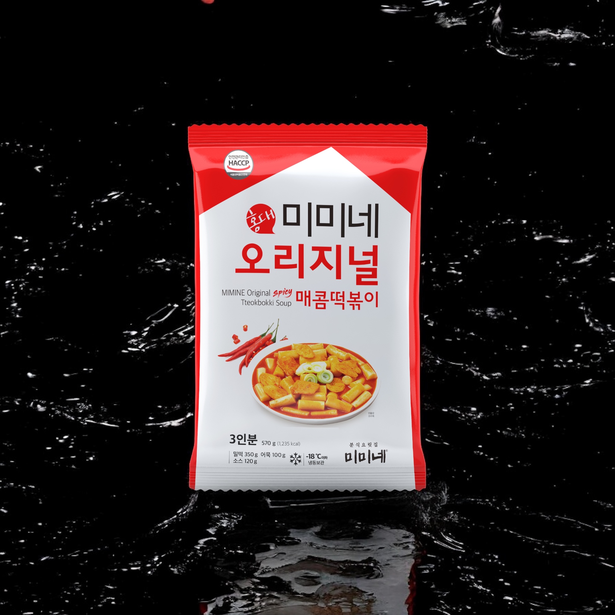 미미네 오리지널 매콤떡볶이 X 2단계, 570g, 6개 - 상세 이미지 3