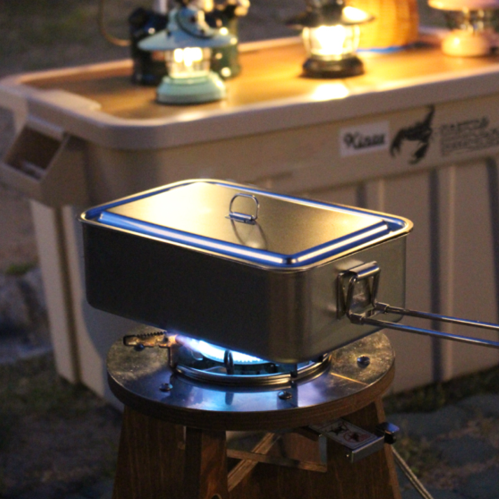 키녹스 캠핑 스테인레스 반합 사각 스텐 반합