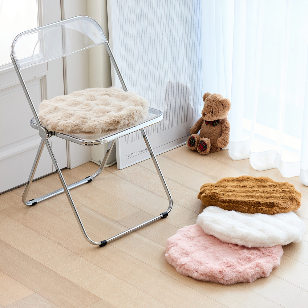 니뜰리히 의자방석 메모리폼 털방석 식탁 벤치 원형 두꺼운 40cm