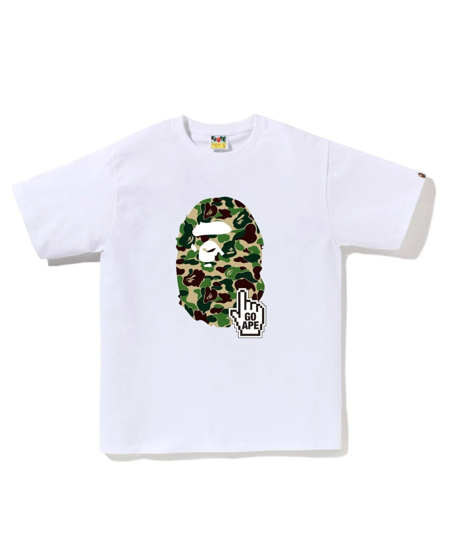 베이프 BAPE 퍼스트 카모 텍스트 바이 베이싱 에이프 반팔 티셔츠 6컬러 - 상세 이미지 5