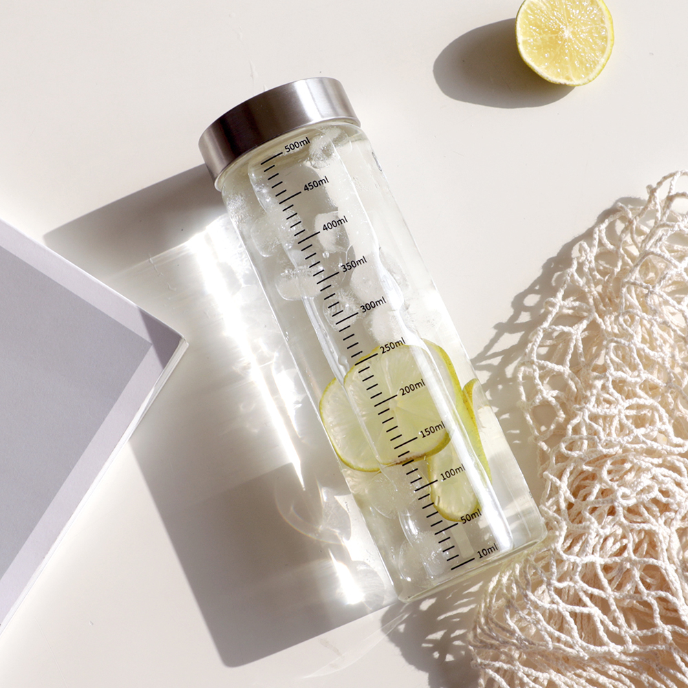 눈금유리병 내열유리 밀폐 주스병 우유병 두유 수제청 이유식 요거트 드레싱 100ml, 3개 - 상세 이미지 5